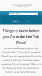 Mobile Screenshot of hot-tub-expo.com